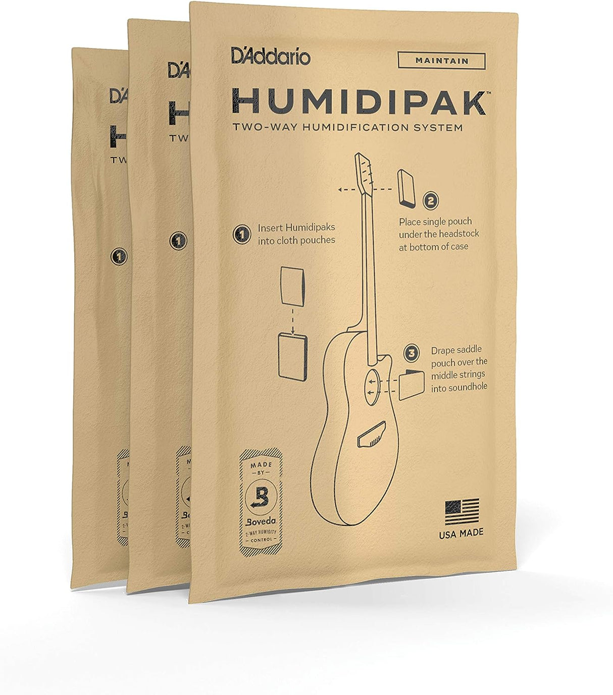 D'Addario Humidipak Replacement 3-Pack