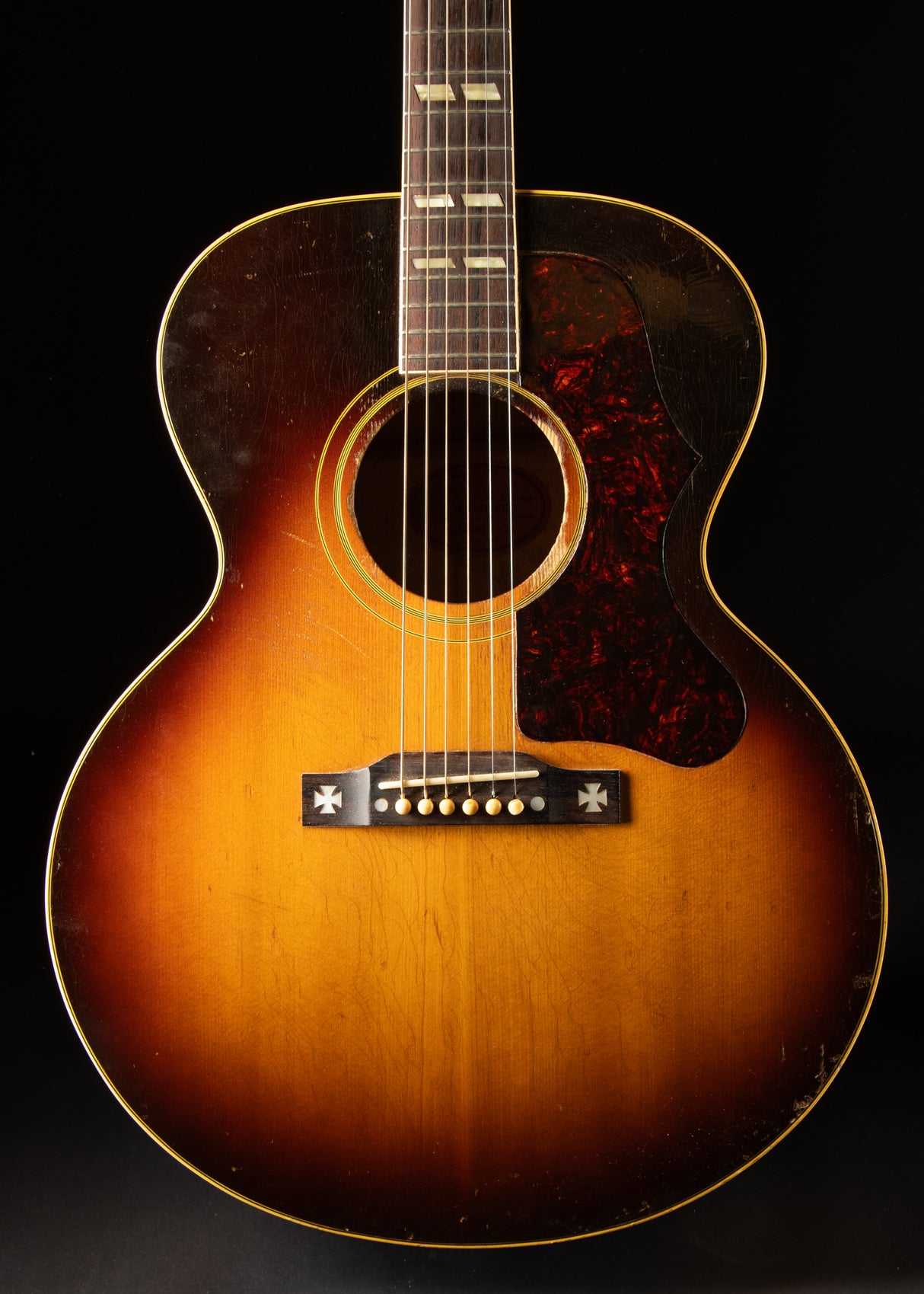 1957 Gibson J-185 Sunburst Owned by Dan Auerbach