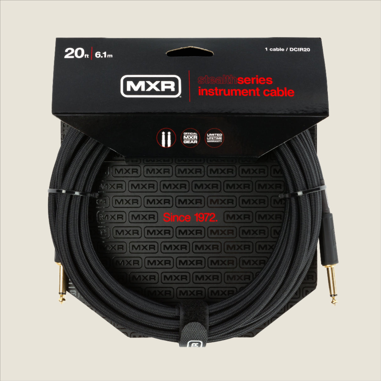 MXR® 20ft Stealth Series Instrument Cable