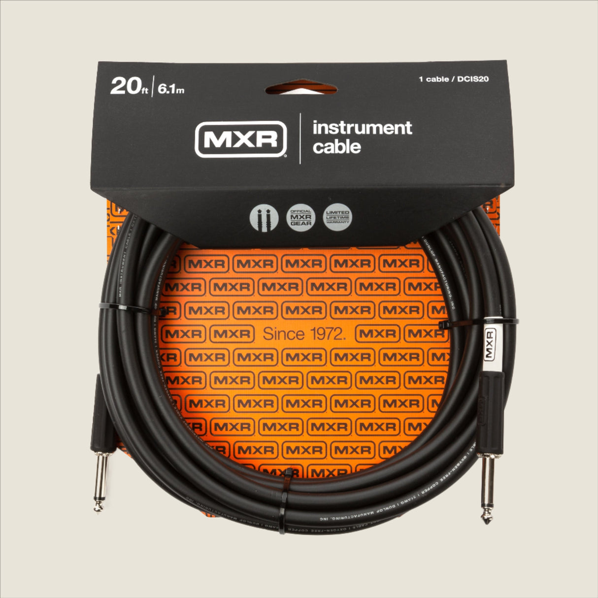 MXR® 20ft Standard Instrument Cable - Straight / Straight
