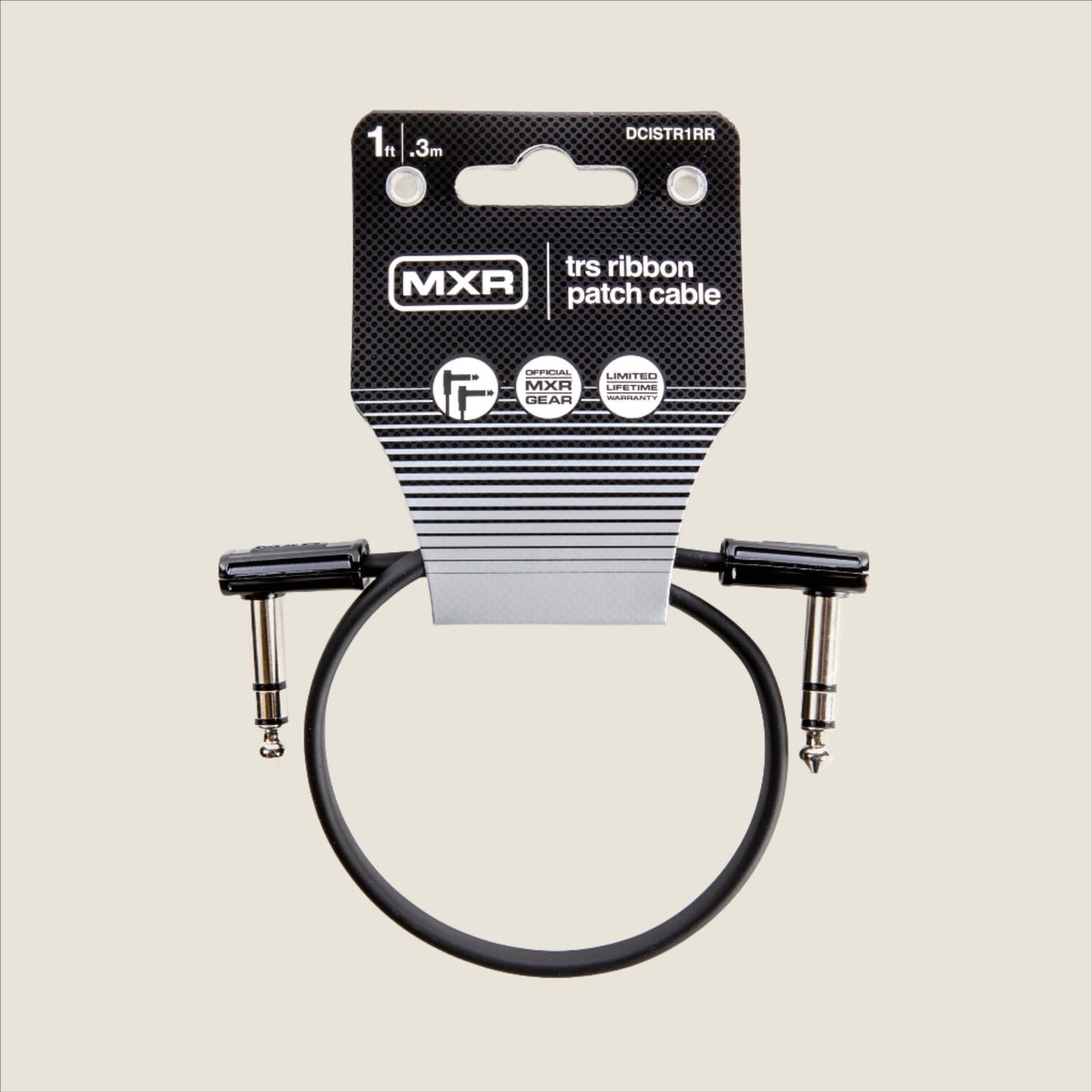 MXR® 1ft TRS Ribbon Patch Cable