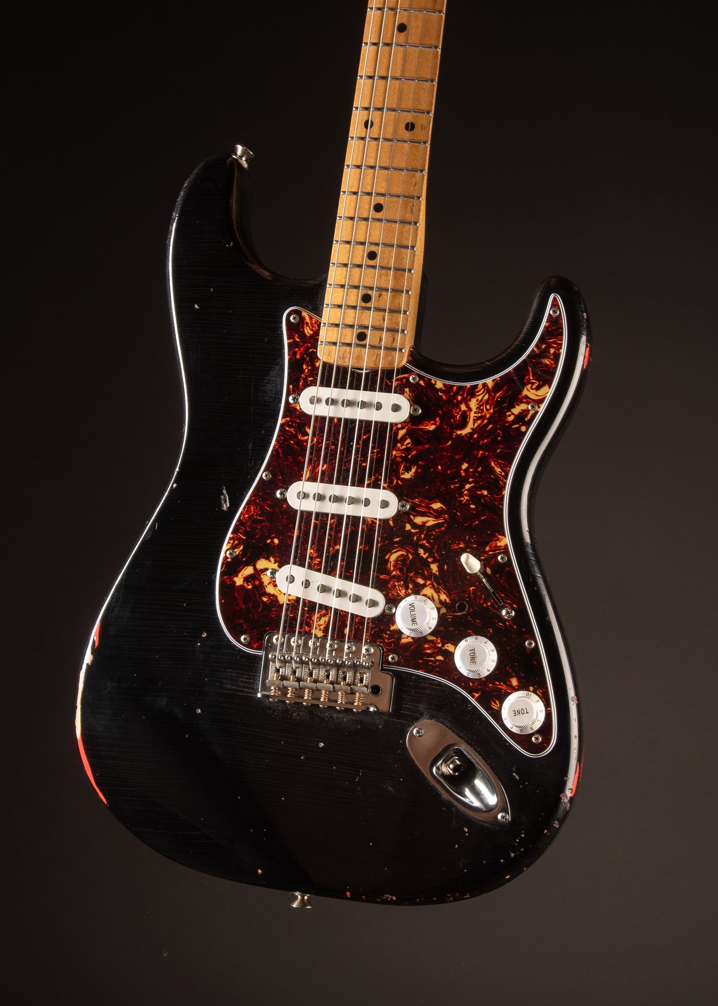 50's Player Stratocaster Black Relic MIM Refinished and Aged by Tom Murphy