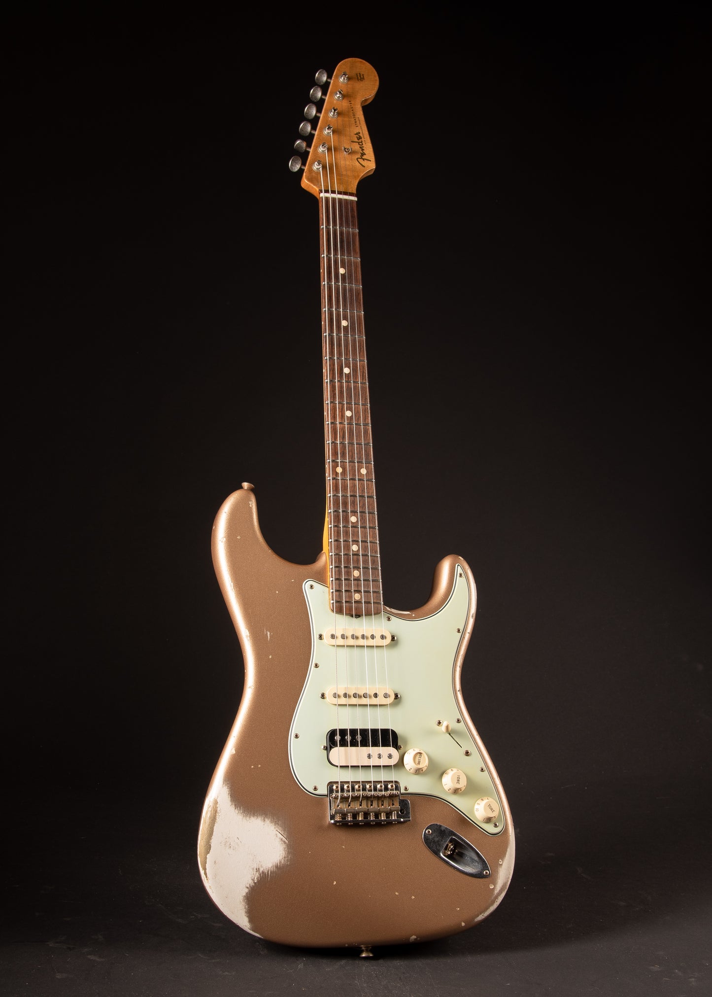 2020 Fender Custom Shop Masterbuilt Ron Thorn Imperial Arc Stratocaster Firemist Gold