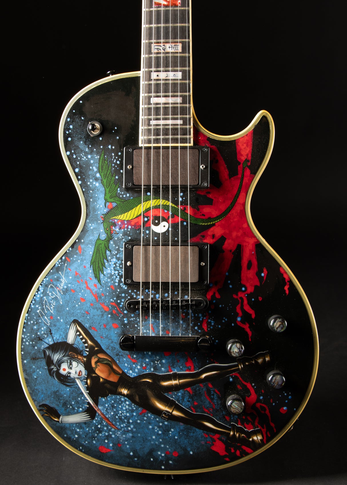 1972 Gibson Les Paul Custom with Custom Artwork