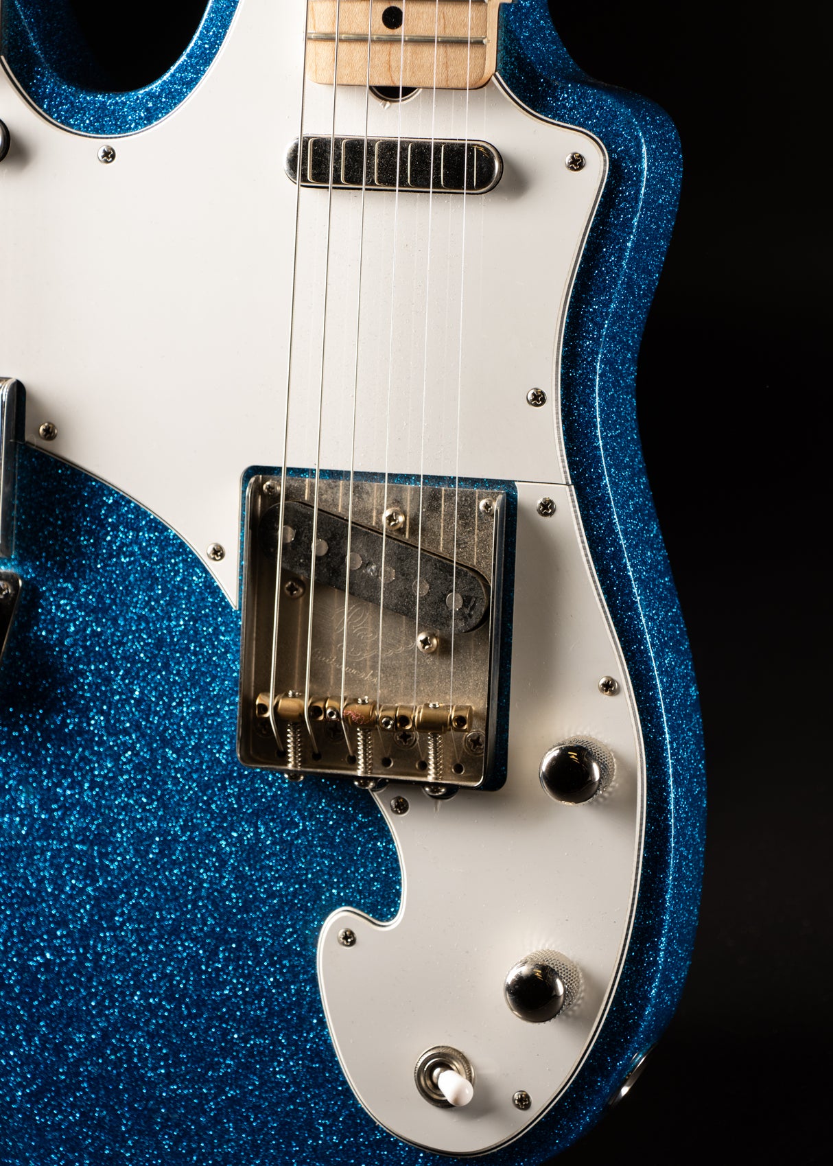 2017 RS Guitar Works Kenny Vaughan Custom Double Neck Sparkle Blue