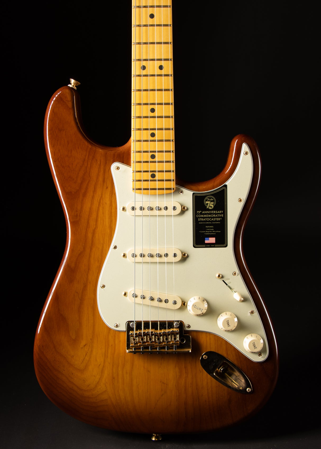 2020 Fender Stratocaster 75th Anniversary 2 Color Bourbon Burst