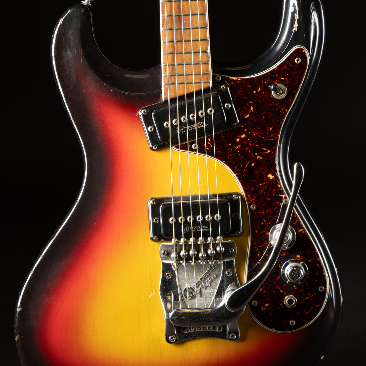 1980s Mosrite Ventures Model MIJ Sunburst – Music City Vintage Guitars
