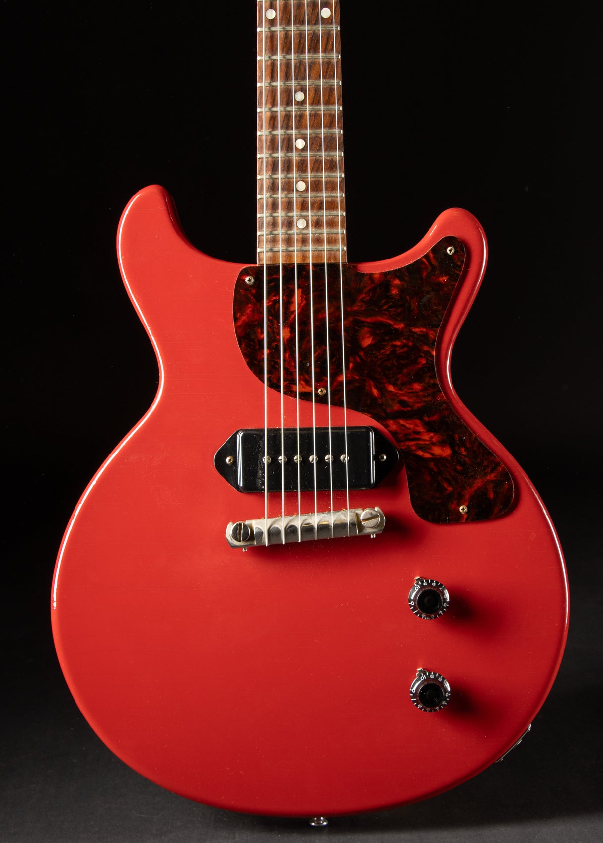2018 Gibson Custom '59 Les Paul Junior Doublecut Cardinal Red Lightly Aged