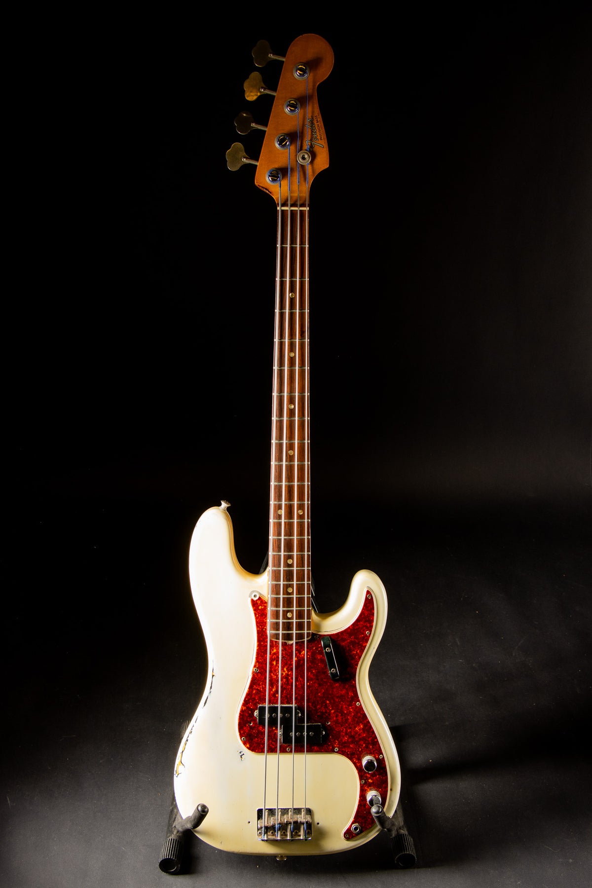 1967 Fender Precision Bass Olympic White + SIB! Fatdrive pedal - Used on John Mayer's "Bigger than my body"