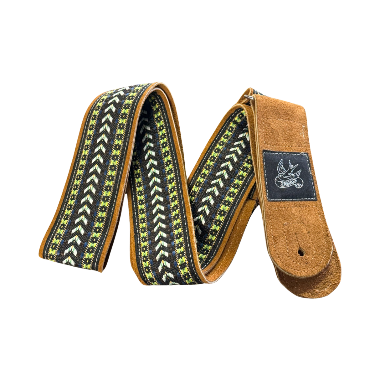 Jaykco Chevron - Woven Suede Guitar Strap