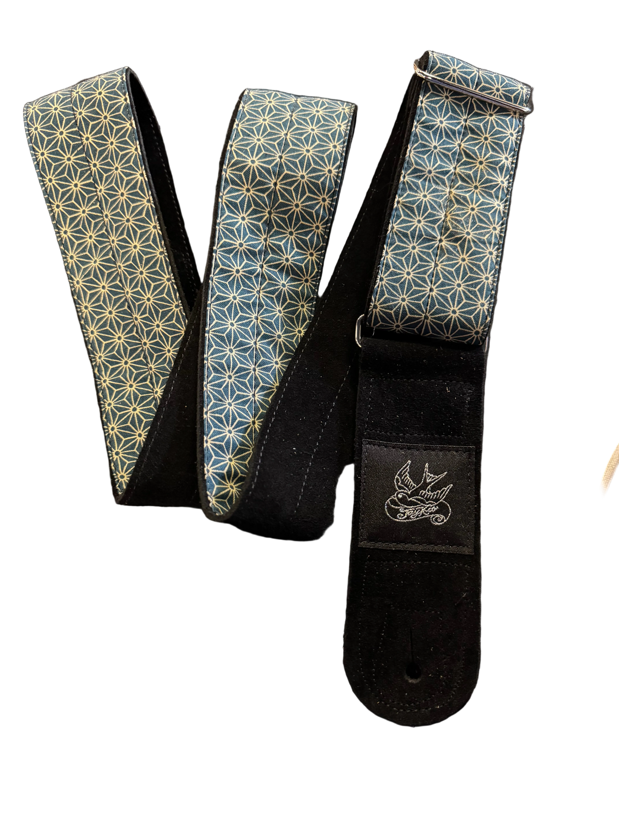 Jaykco Asanoha - Woven Suede Guitar Strap
