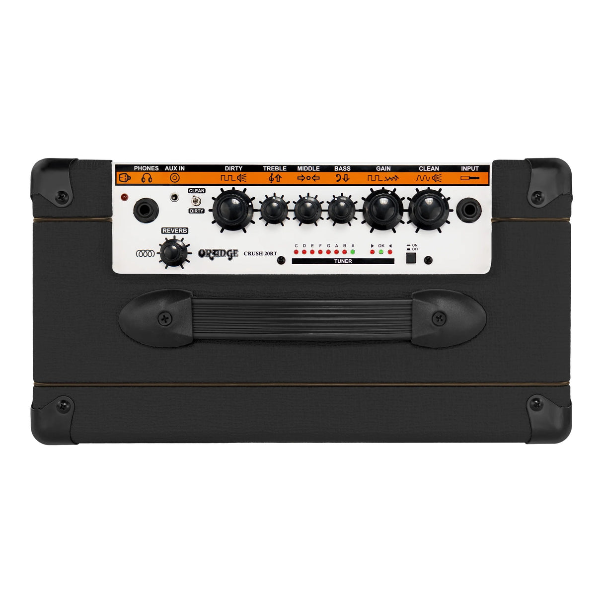 Orange Crush 20Watt Guitar Amplifier with Reverb Tuner - Black