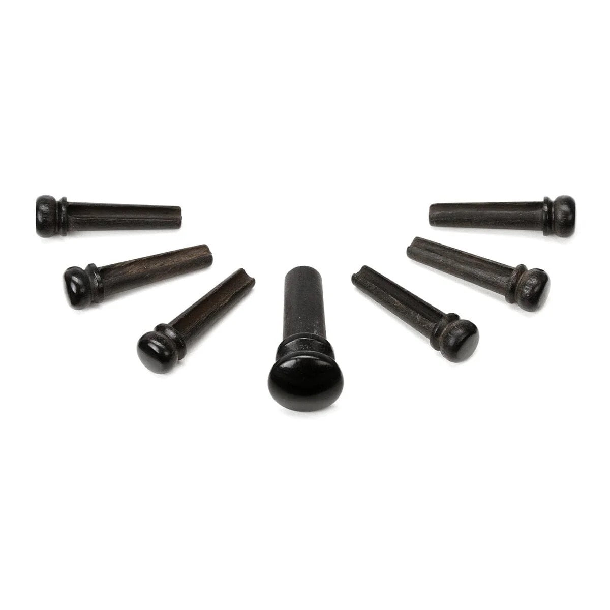 D'Addario Wood Bridge Pins (set of 6) - Ebony