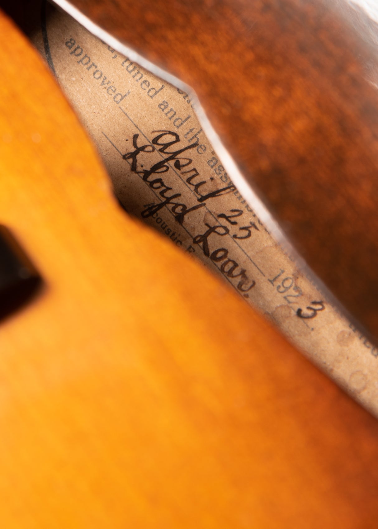 1923 Gibson F-5 Master Model Lloyd Loar Signed Cremona Sunburst