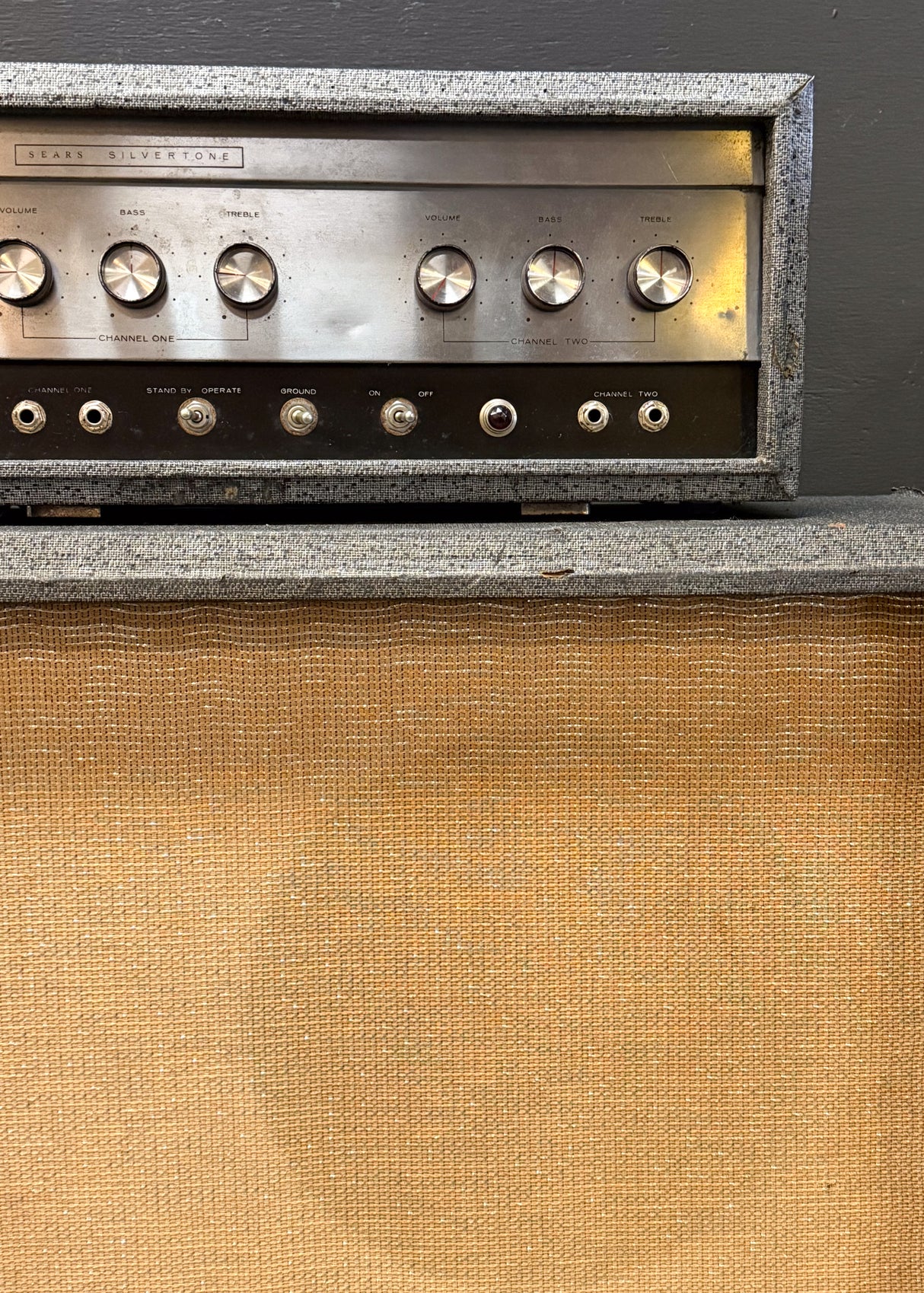 1960s Silvertone 1483 Head + 1x15 Cabinet