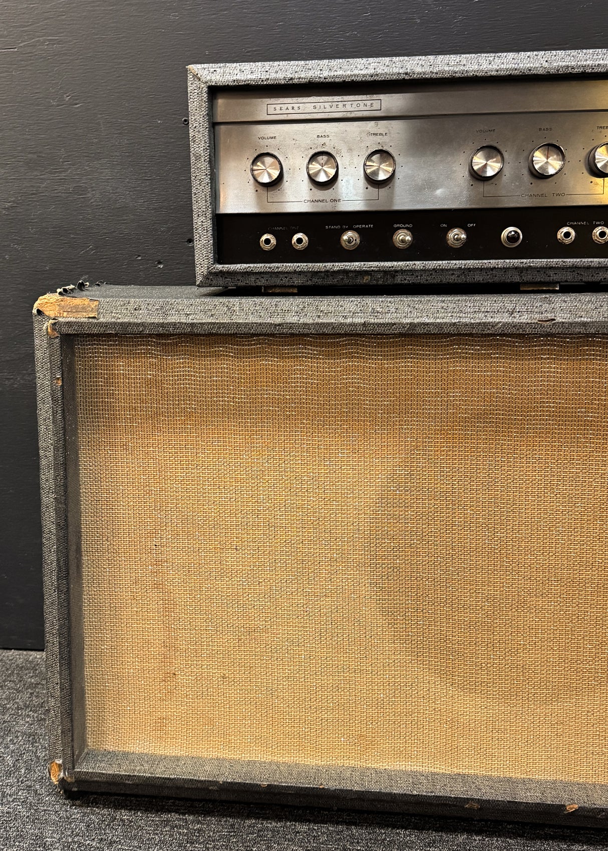 1960s Silvertone 1483 Head + 1x15 Cabinet