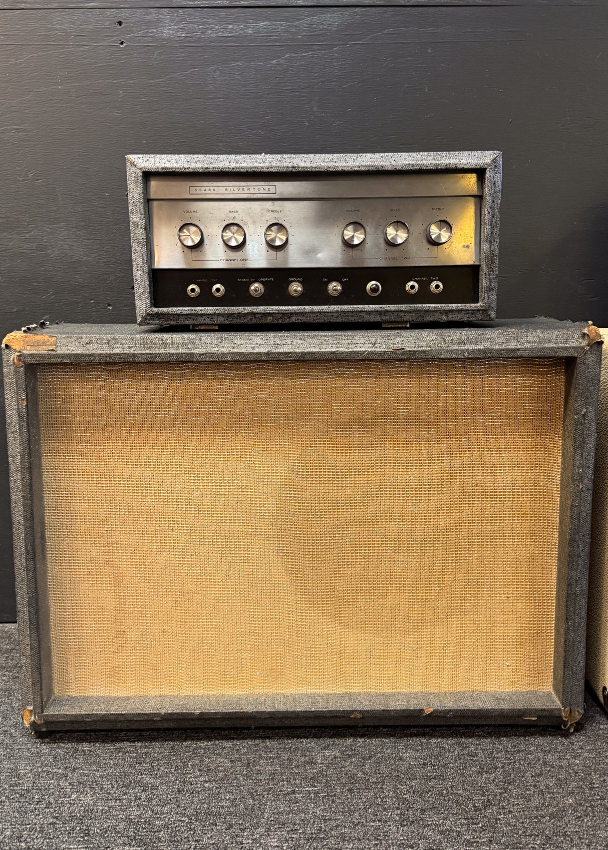 1960s Silvertone 1483 Head + 1x15 Cabinet