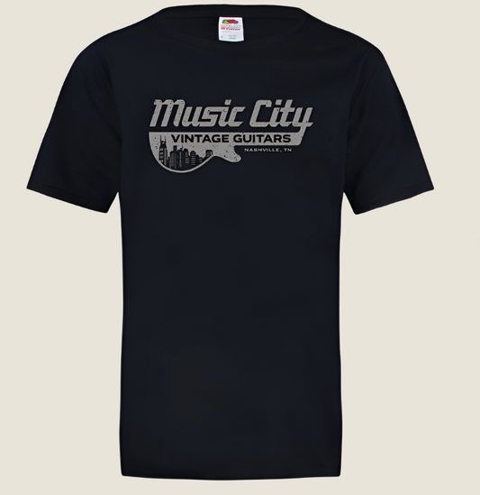 Music City Vintage Guitars T-Shirt Black