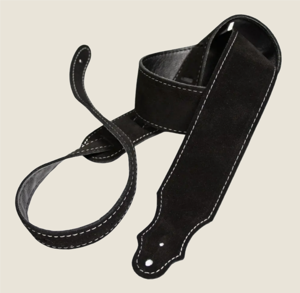 Franklin 2" Purist Suede Guitar Strap Black