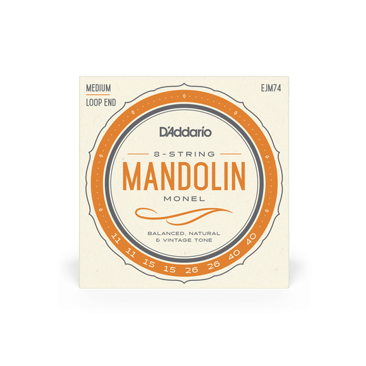 D'Addario EJM74 Monel Loop End Mandolin Strings - .011-.040 Medium