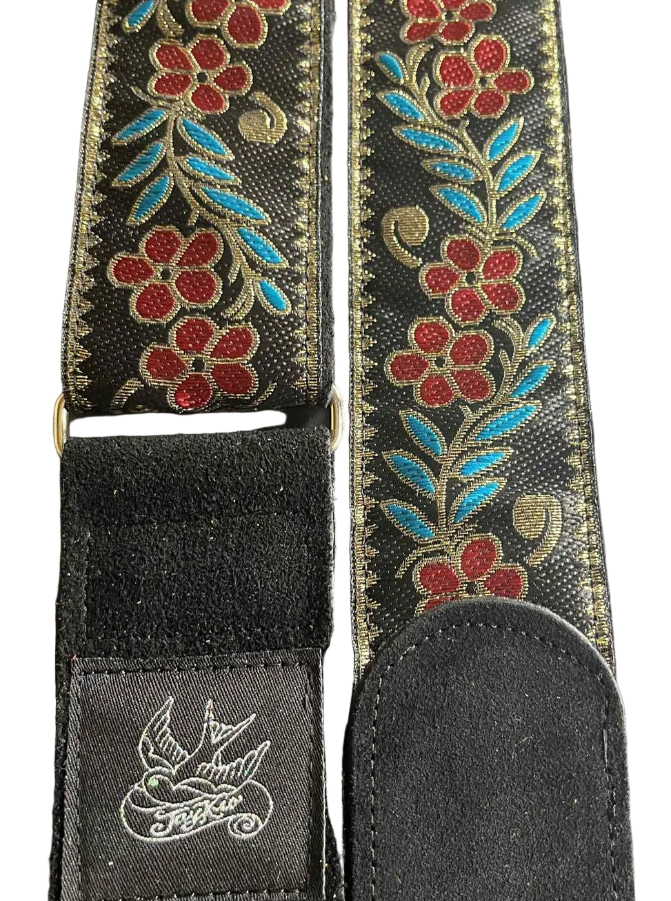 Jaykco Metallic Woven #2 - Suede Guitar Strap
