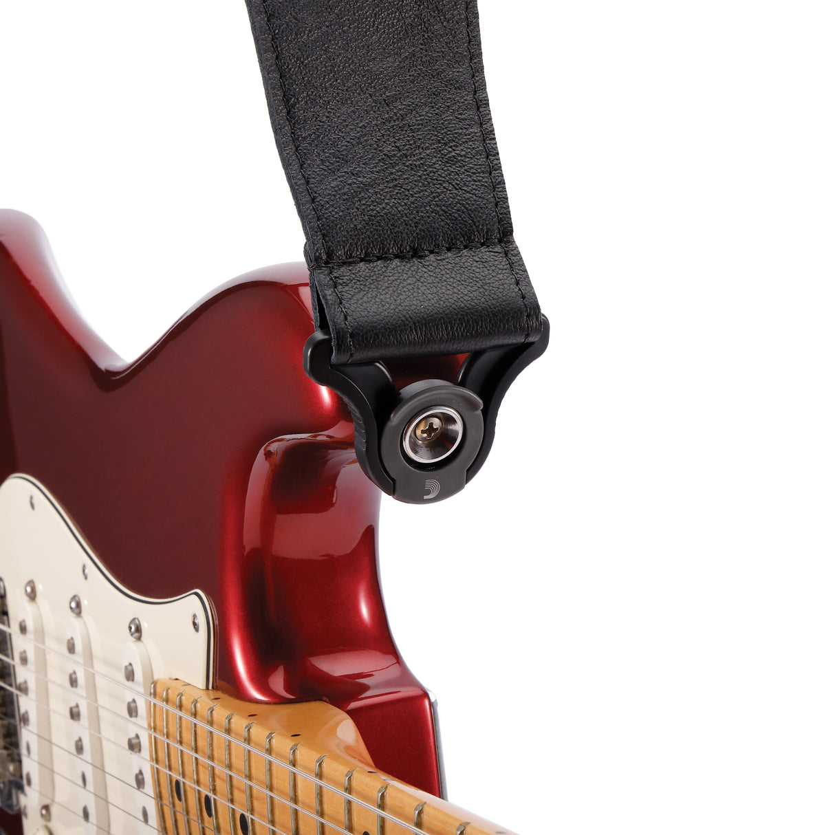 D'Addario Comfort Leather Auto Lock Guitar Strap 2.5"