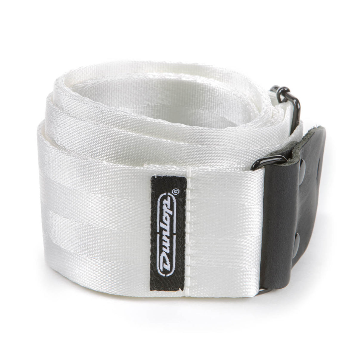 Dunlop Deluxe Seatbelt White Strap