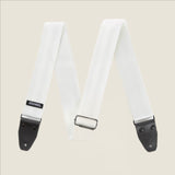 Dunlop Deluxe Seatbelt White Strap