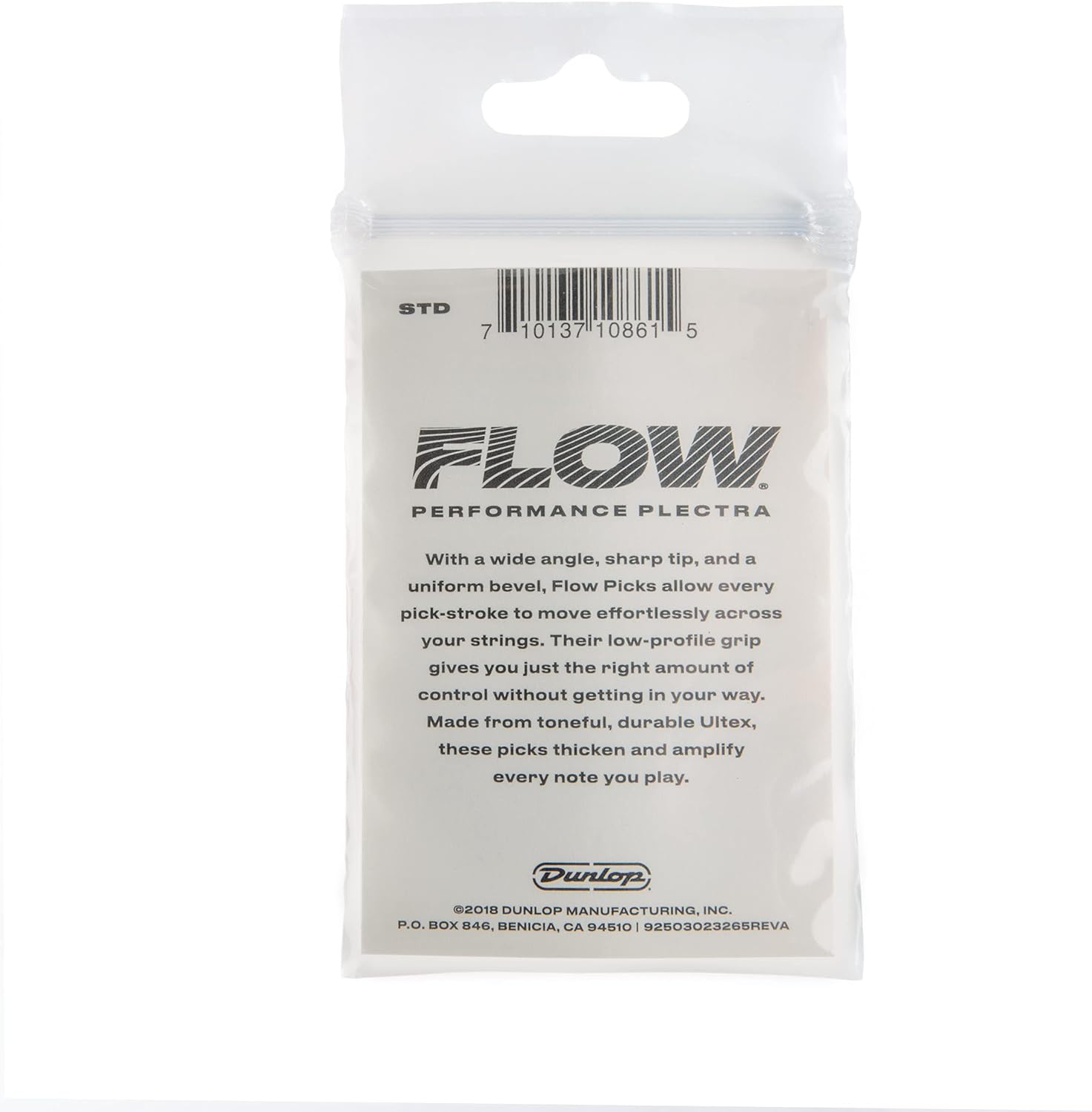 Médiators Flow Standard Grip 1.14 - Sachet De 24 - Ultex® - Pour Guitare