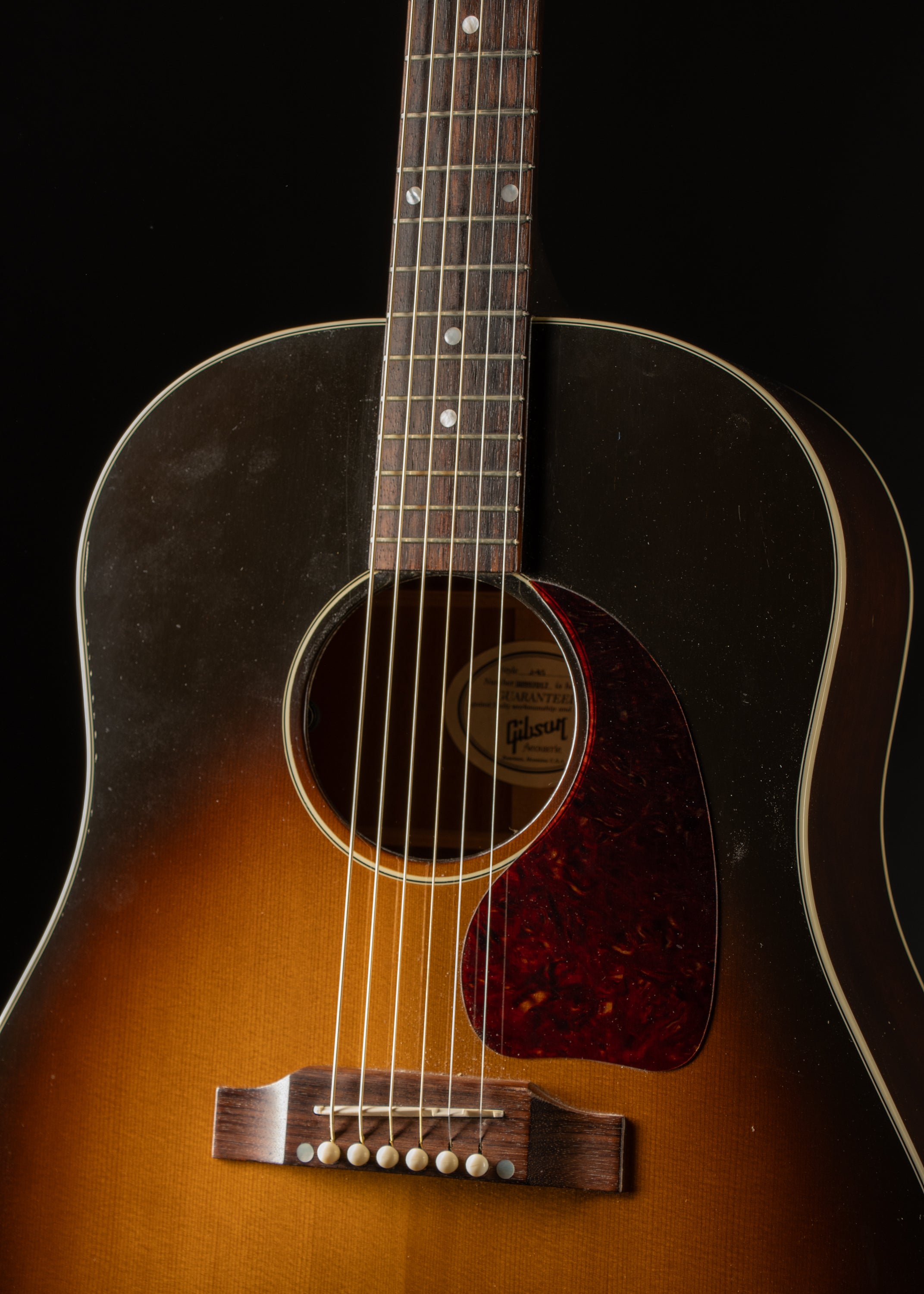 2007 Gibson J-45 Standard Sunburst – Music City Vintage Guitars