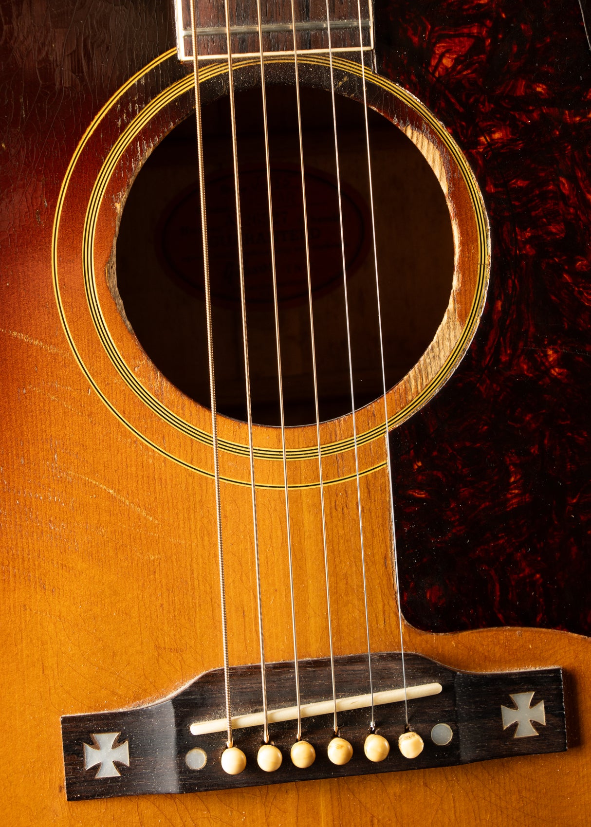 1957 Gibson J-185 Sunburst Owned by Dan Auerbach