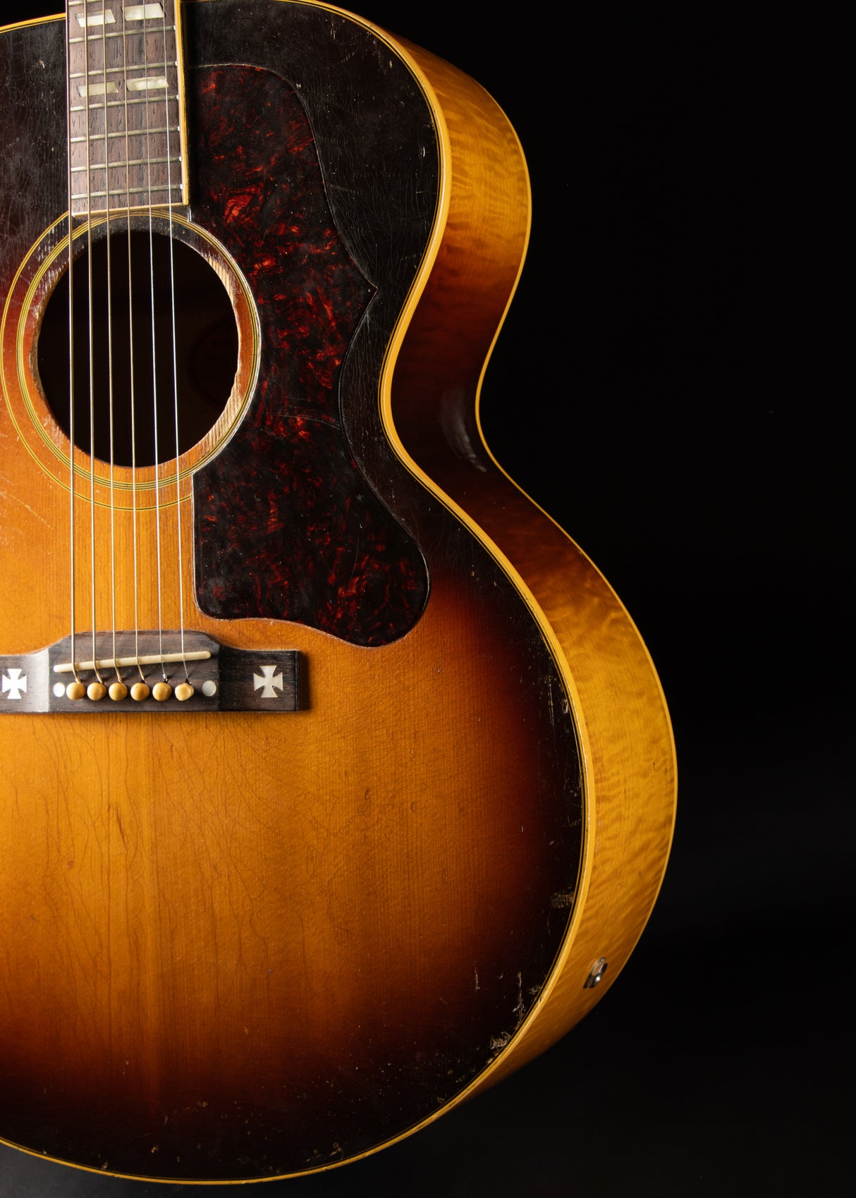 1957 Gibson J-185 Sunburst Owned by Dan Auerbach