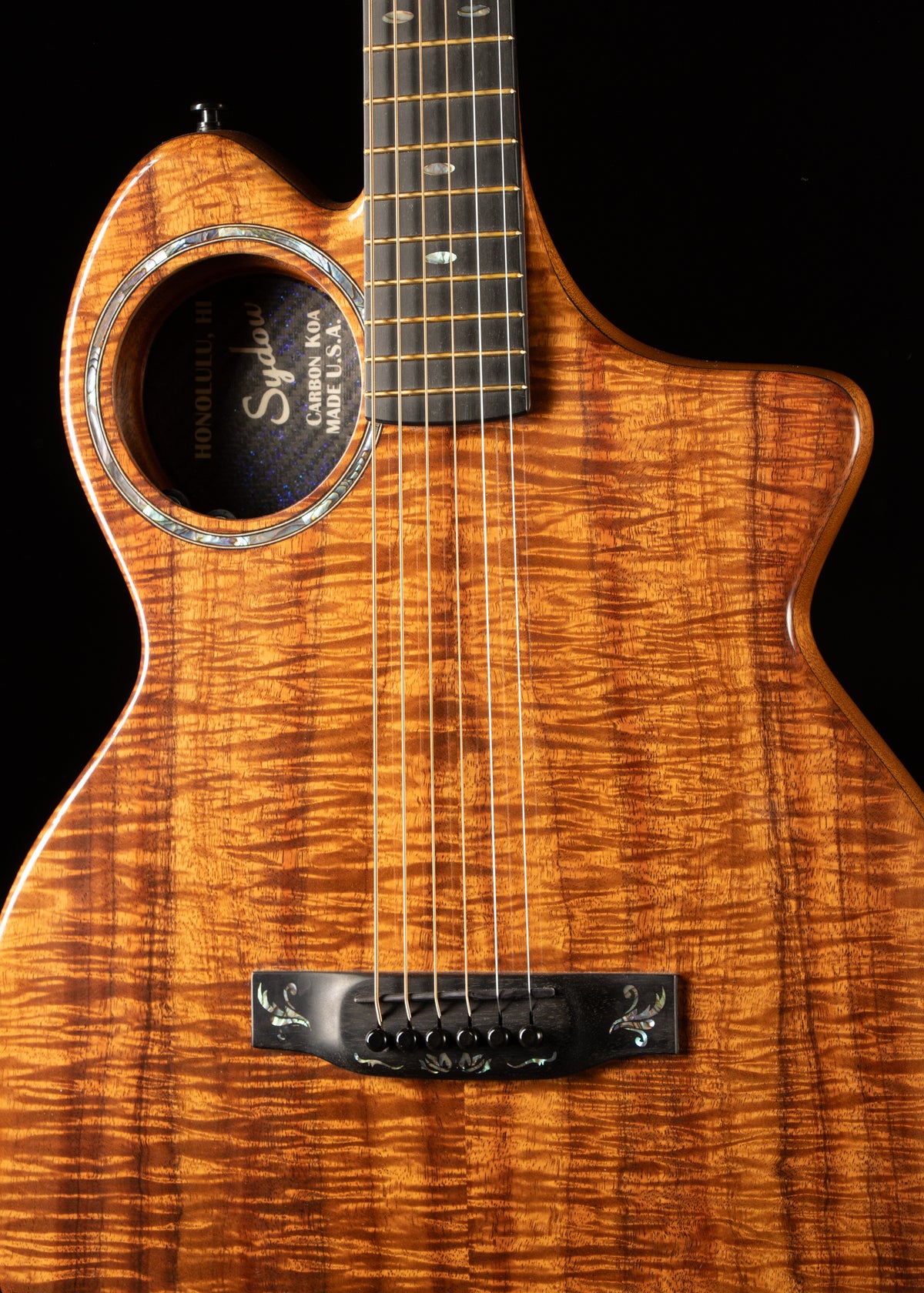 New Sydow Carbon All Koa Ultra-Thin Acoustic-Electric