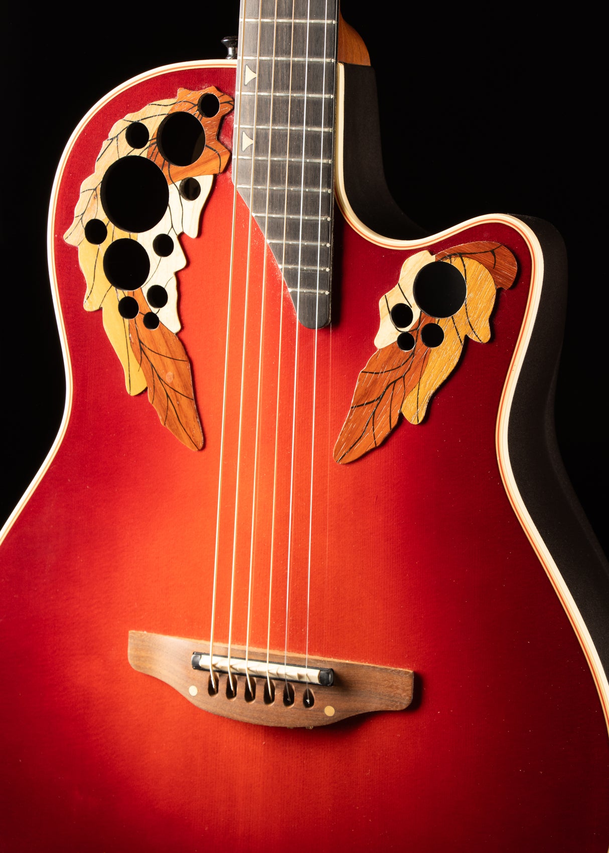 Early 1990s Ovation Longneck DS768 Baritone Cherryburst