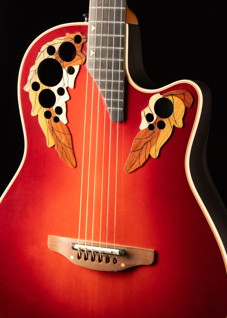 Early 1990s Ovation Longneck DS768 Baritone Cherryburst