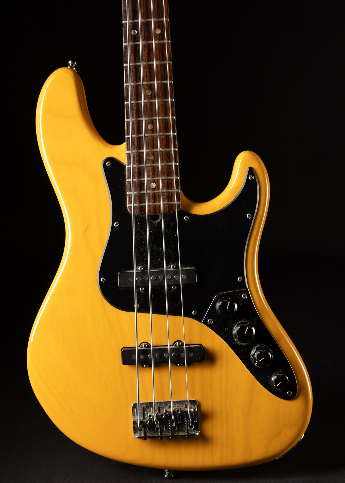 2007 Fender American Deluxe Jazz Bass Blonde – Music City Vintage 