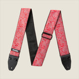 Dunlop Jacquard Paisley Red Strap