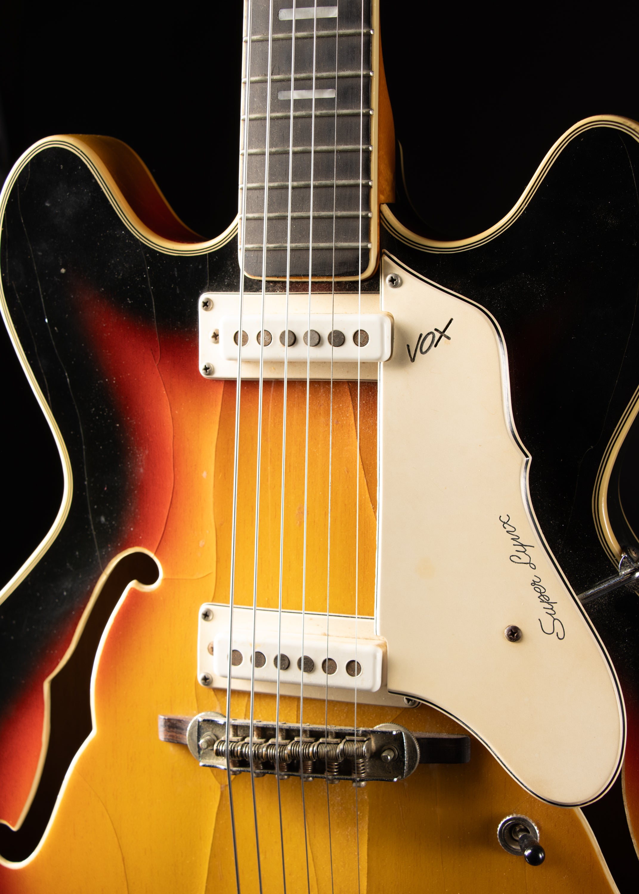 その他 012.Vintage 1960s (Late) Vox Super Lynx Sunburst – Music City Vintage Guitars