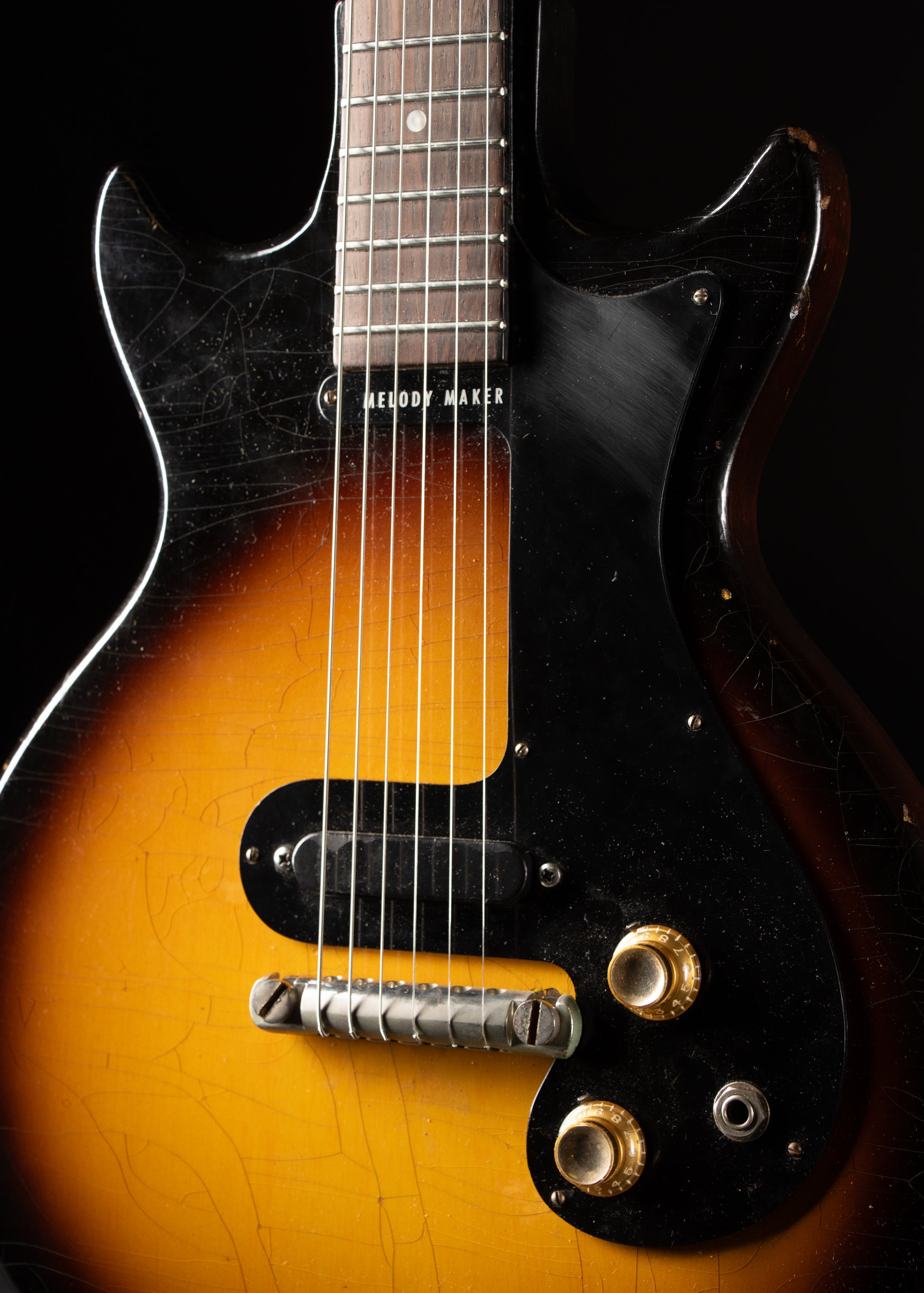1964 Gibson Melody Maker 3/4 Sunburst – Music City Vintage