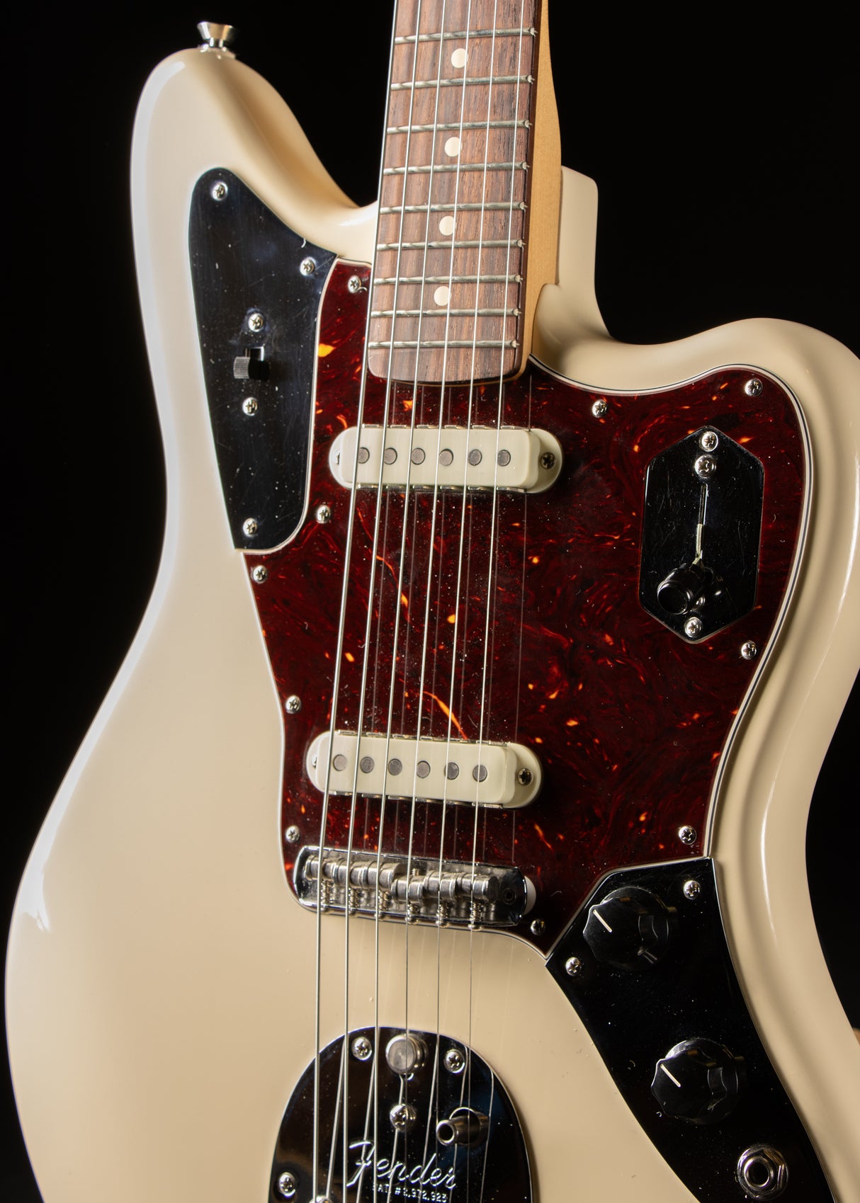 2017 Fender American Pro Jaguar Flat White - Formerly Owned by Justin York of Paramore