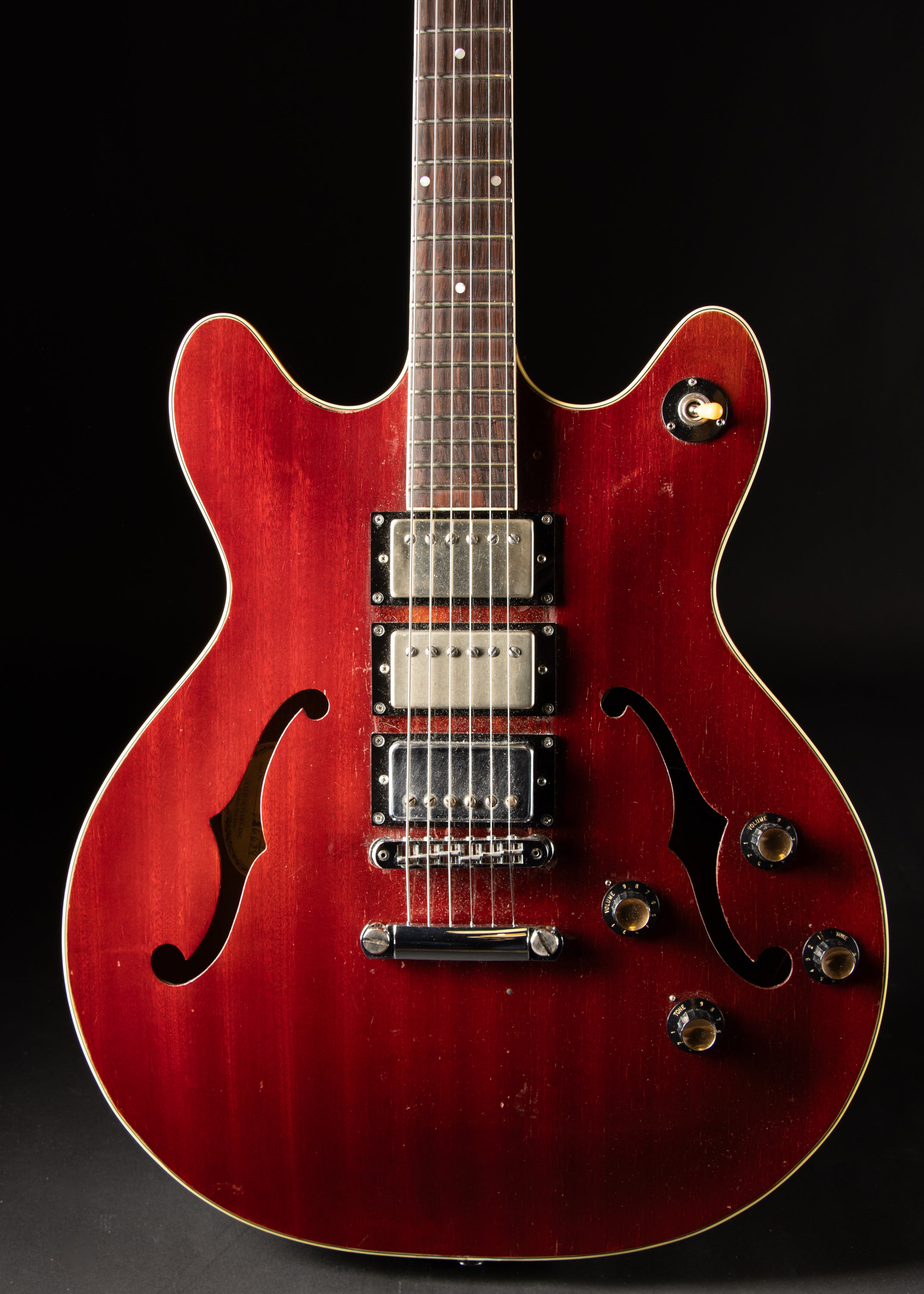1963 Guild Starfire IV Cherry – Music City Vintage Guitars