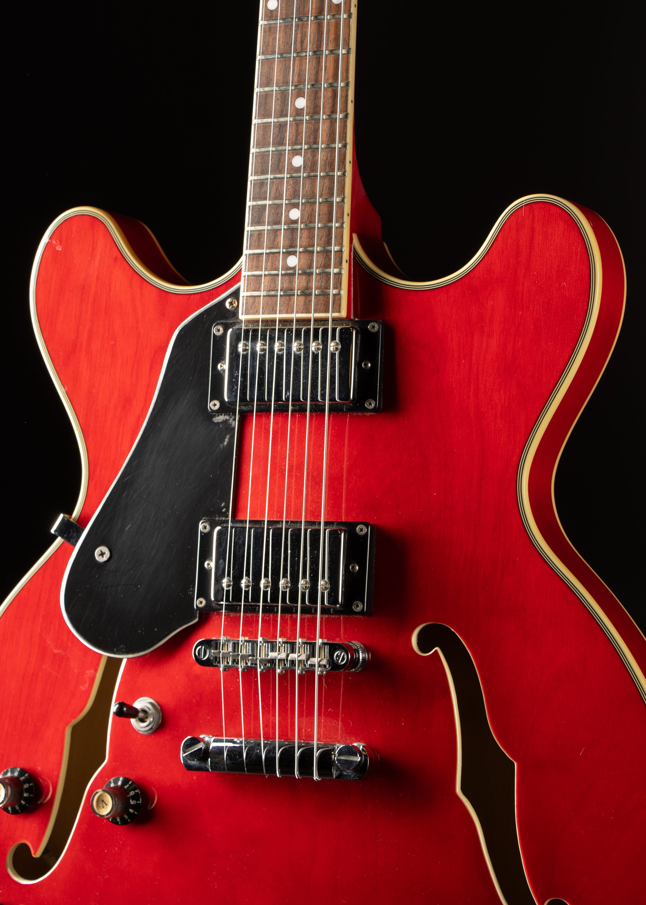 Jay Turser MODEL No. 500 プロ仕様 ※31※ Jay Turser Semi-Hollow Lefty Cherry – Music City Vintage Guitars