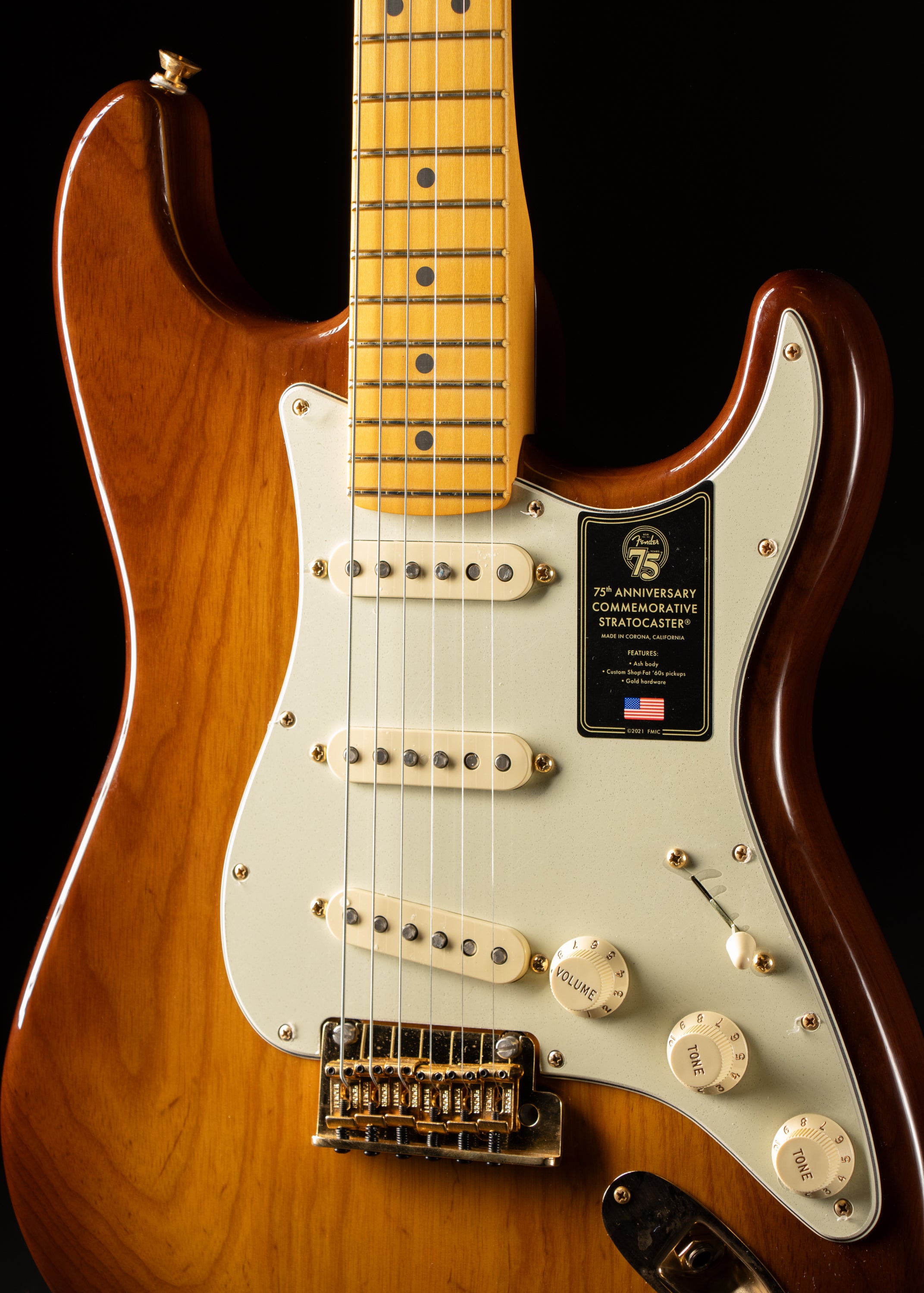 2020 Fender Stratocaster 75th Anniversary 2 Color Bourbon Burst