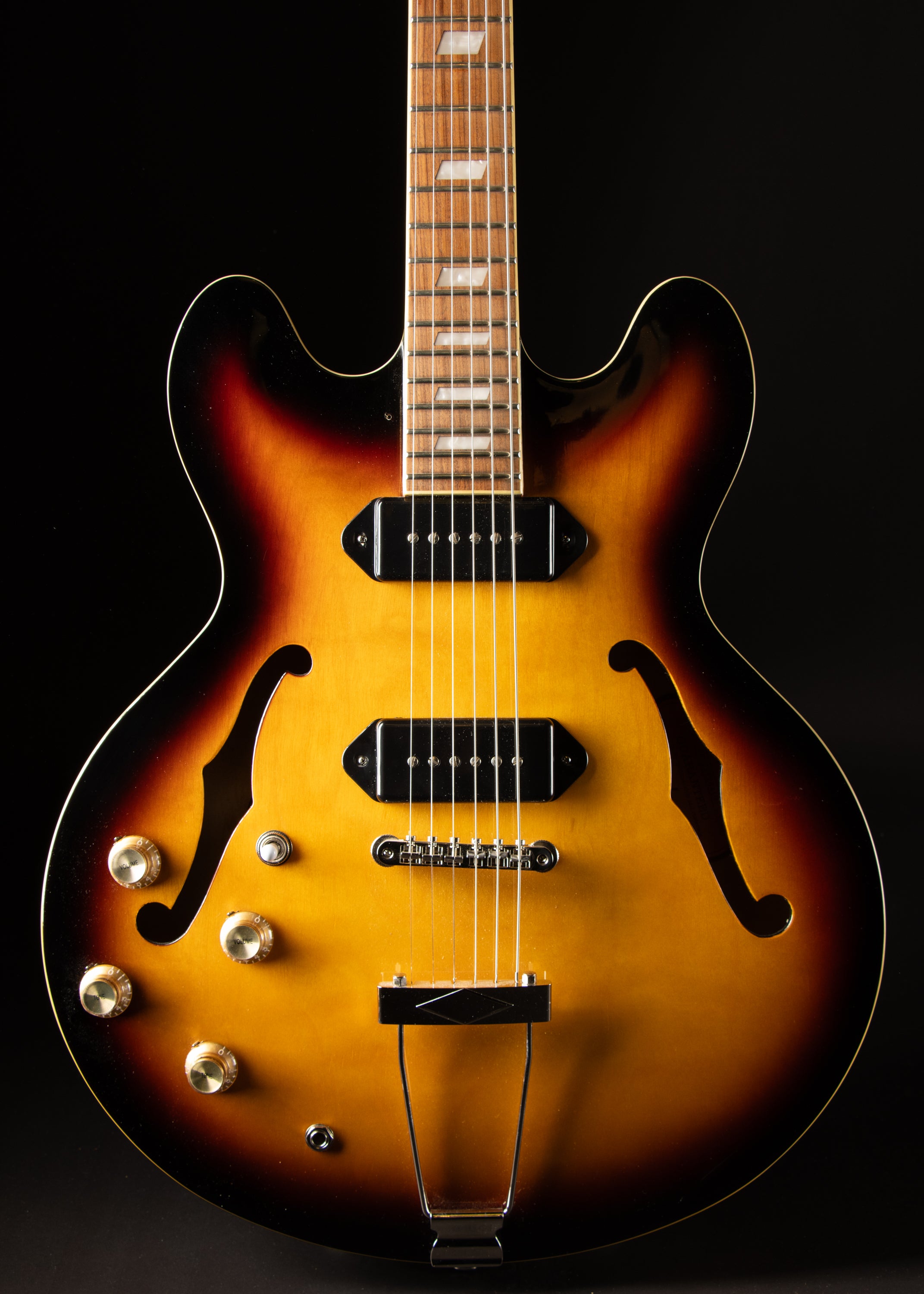 2002 Epiphone Casino Lefty Sunburst – Music City Vintage Guitars