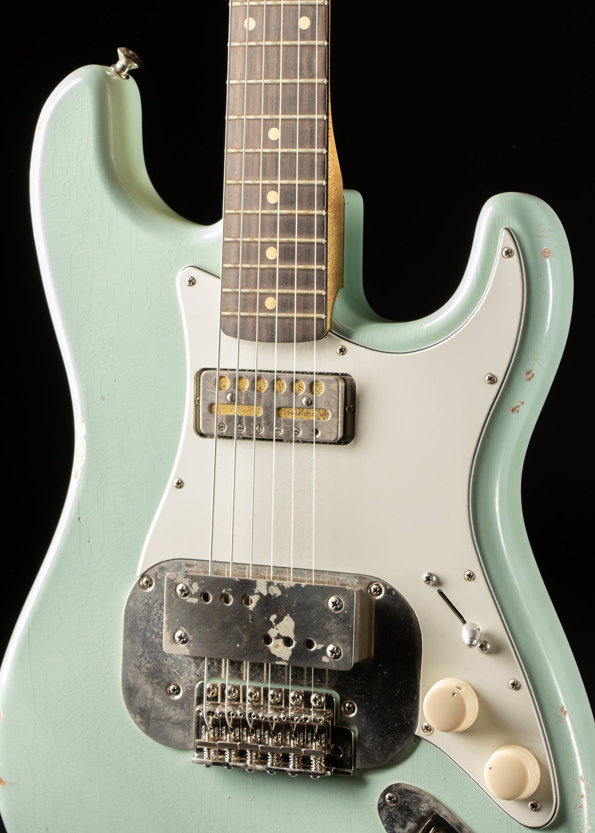 2019 Waterslide Coodercaster S Style Aged Sonic Blue