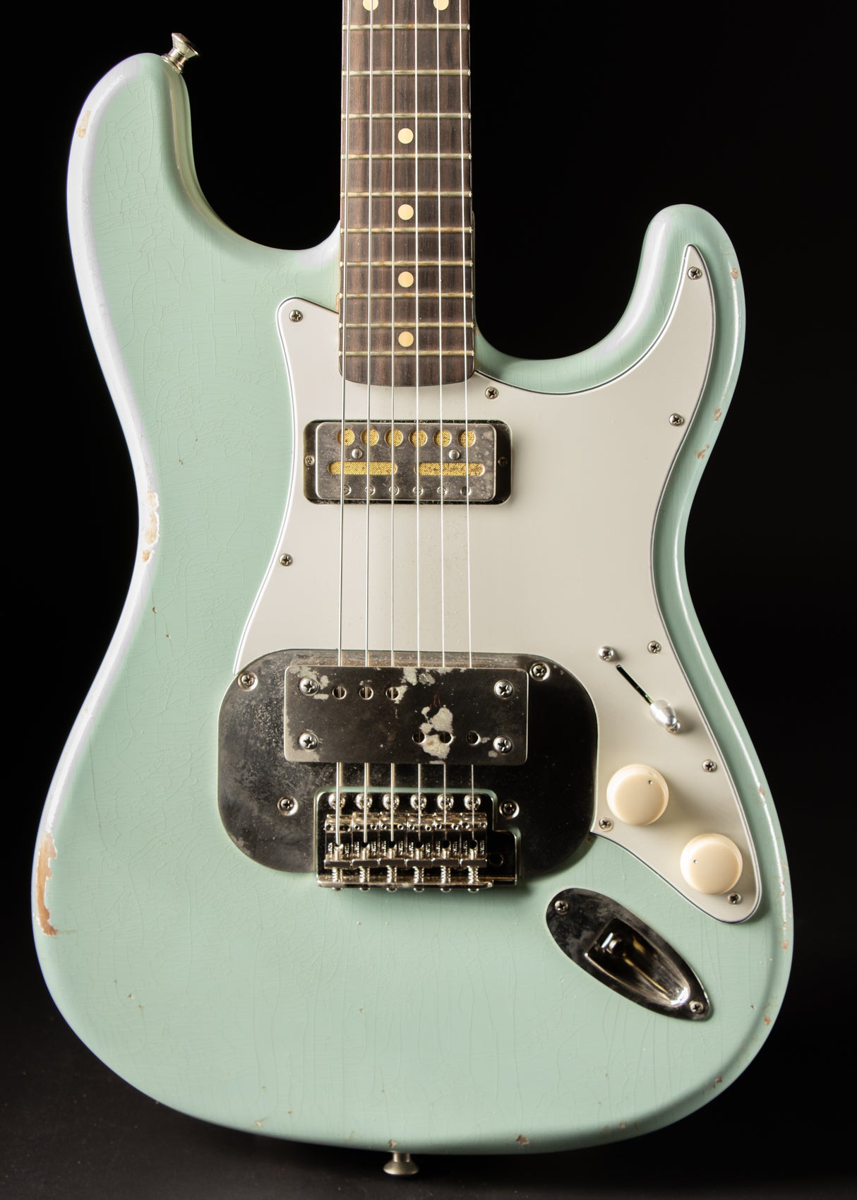 2019 Waterslide Coodercaster S Style Aged Sonic Blue
