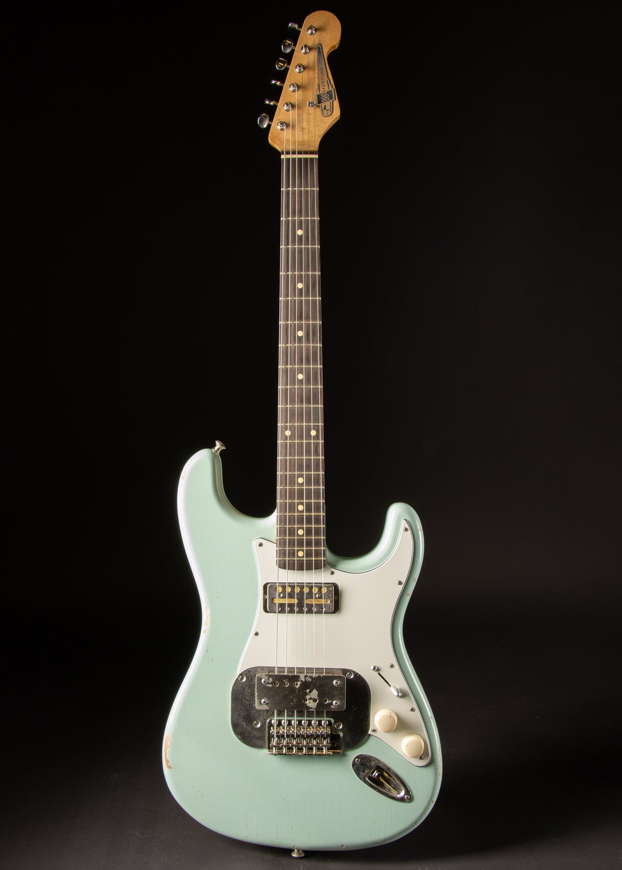 2019 Waterslide Coodercaster S Style Aged Sonic Blue