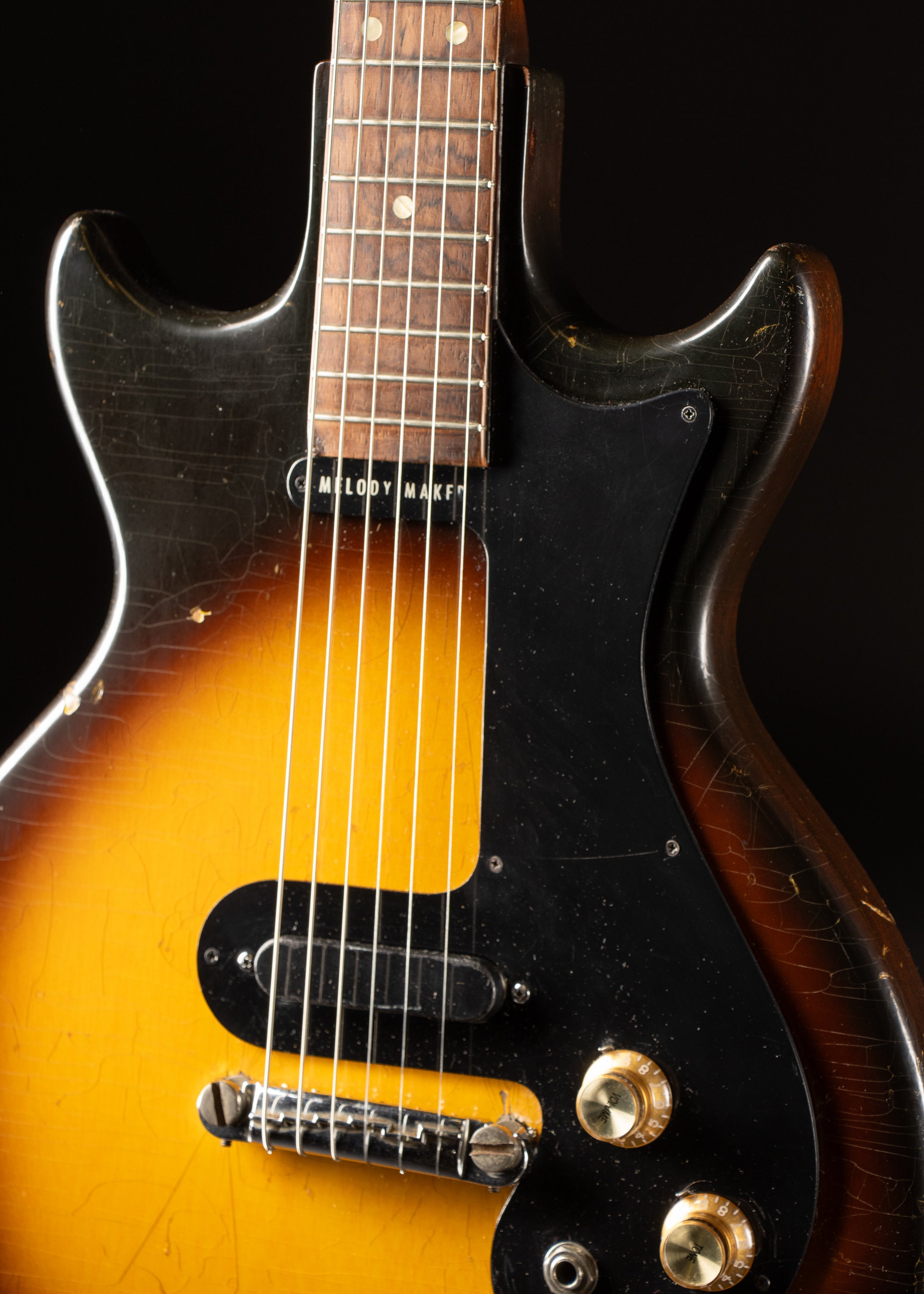 1963 Gibson Melody Maker 3/4 Sunburst – Music City Vintage Guitars