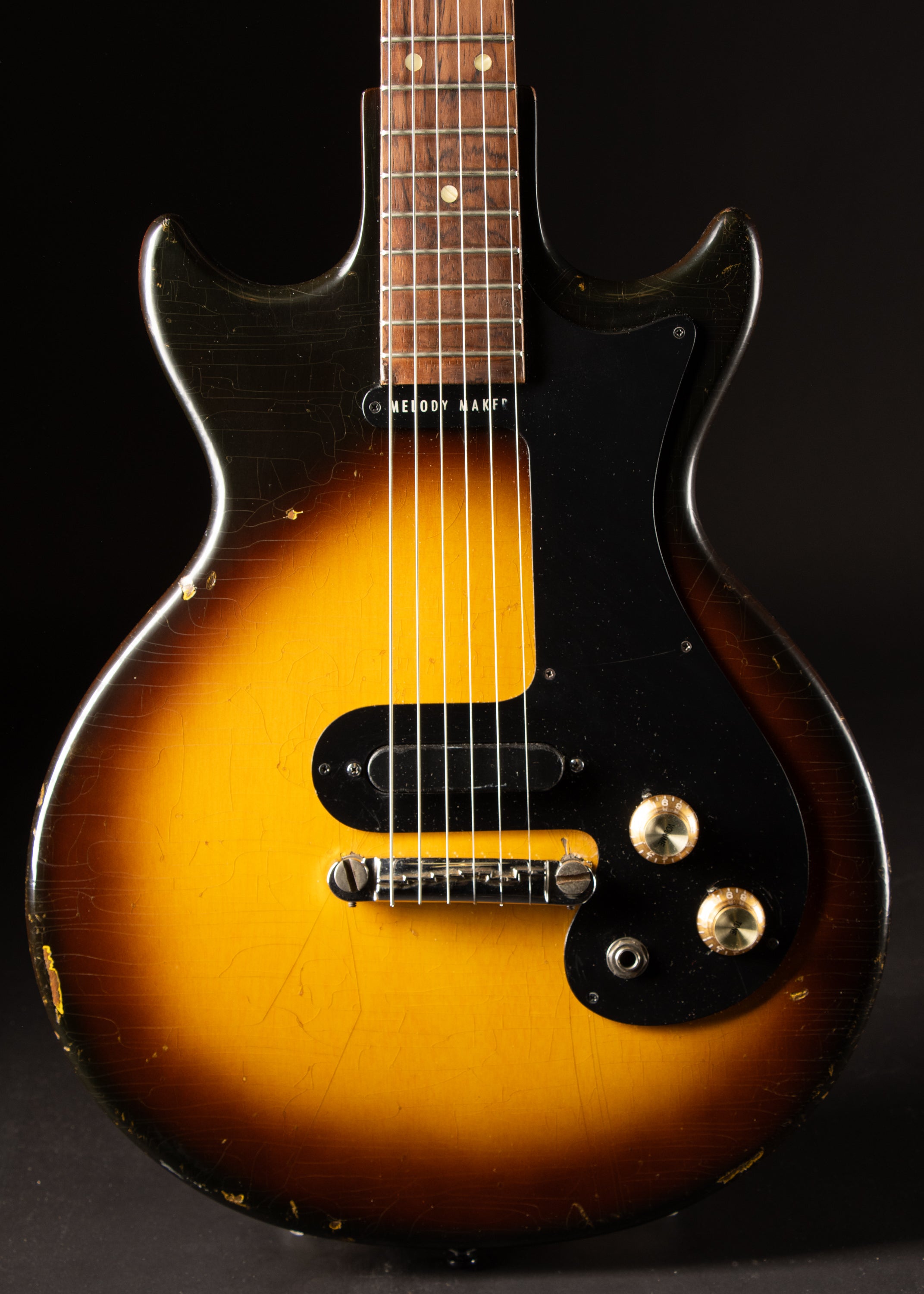 1963 Gibson Melody Maker 3/4 Sunburst – Music City Vintage Guitars