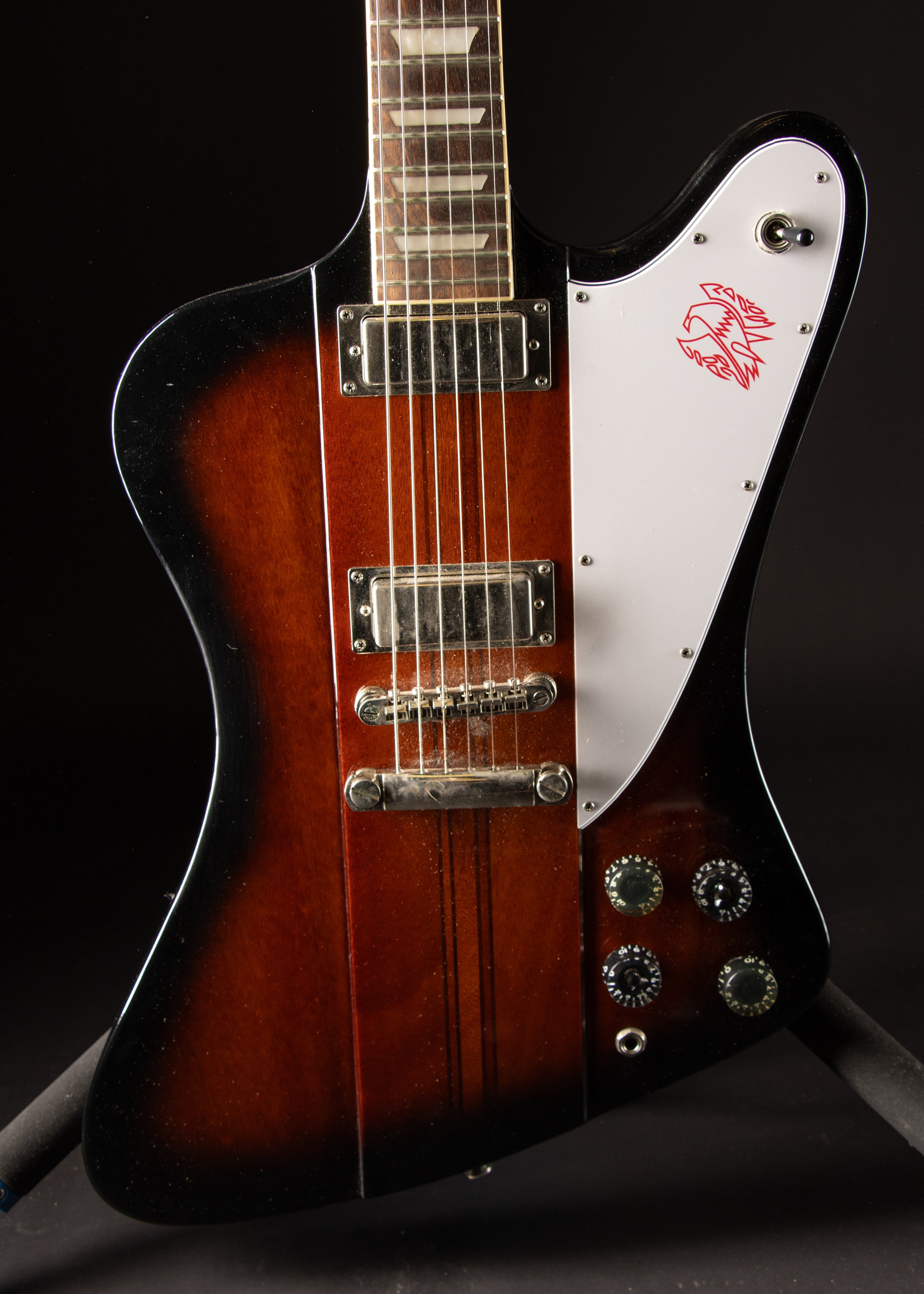 Recent Epiphone Firebird V Sunburst – Music City Vintage Guitars